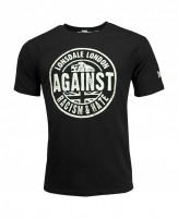 AGAINST RACISM T-shirt mski Regular Fit 1000 Czarny