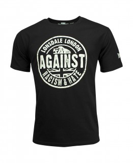 AGAINST RACISM T-shirt mski Regular Fit 1000 Czarny_XL
